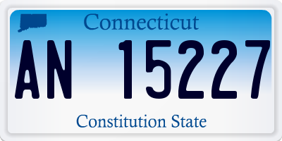 CT license plate AN15227