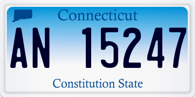 CT license plate AN15247