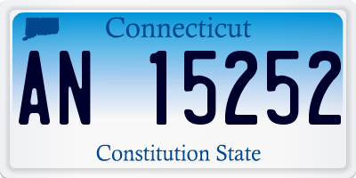 CT license plate AN15252
