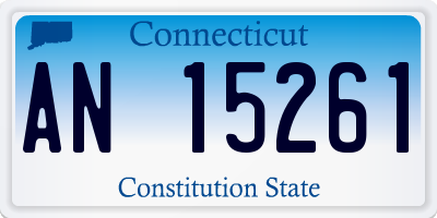 CT license plate AN15261