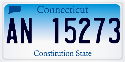 CT license plate AN15273