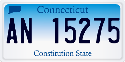 CT license plate AN15275