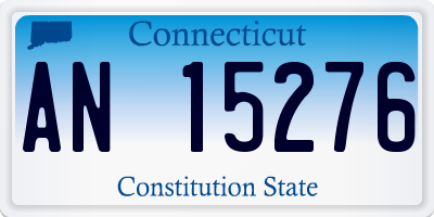 CT license plate AN15276