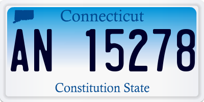 CT license plate AN15278