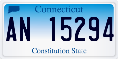 CT license plate AN15294