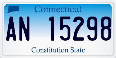 CT license plate AN15298