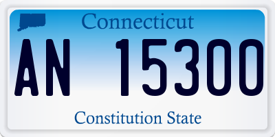 CT license plate AN15300