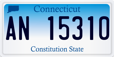 CT license plate AN15310