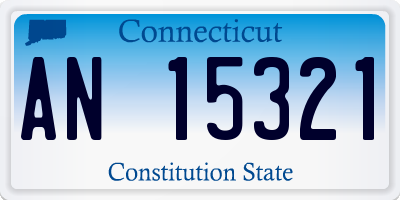 CT license plate AN15321