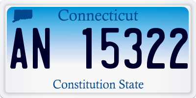 CT license plate AN15322