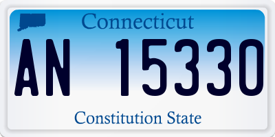 CT license plate AN15330