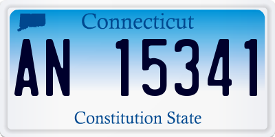 CT license plate AN15341