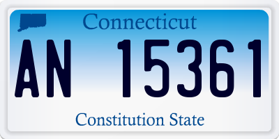 CT license plate AN15361