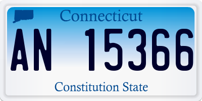 CT license plate AN15366