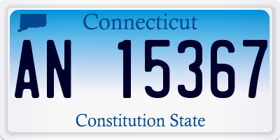 CT license plate AN15367