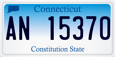 CT license plate AN15370