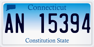 CT license plate AN15394