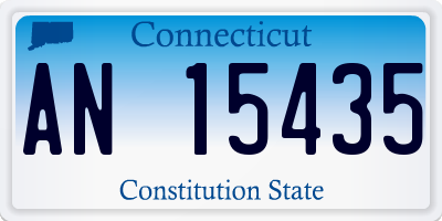 CT license plate AN15435