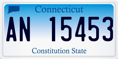 CT license plate AN15453