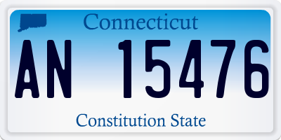 CT license plate AN15476