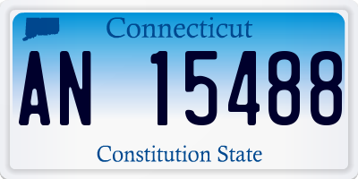 CT license plate AN15488