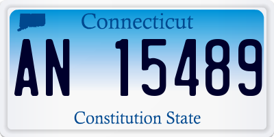 CT license plate AN15489