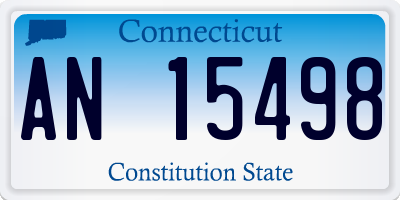 CT license plate AN15498