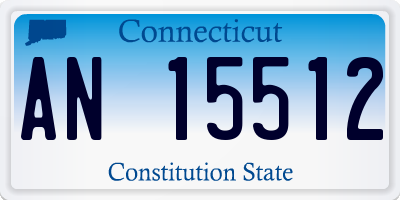 CT license plate AN15512