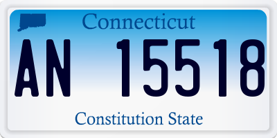 CT license plate AN15518
