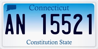 CT license plate AN15521