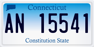 CT license plate AN15541