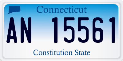 CT license plate AN15561