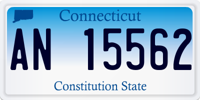 CT license plate AN15562