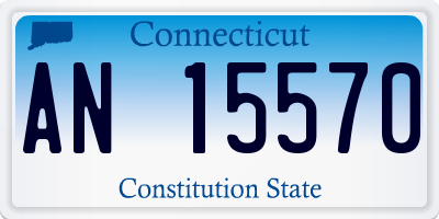CT license plate AN15570