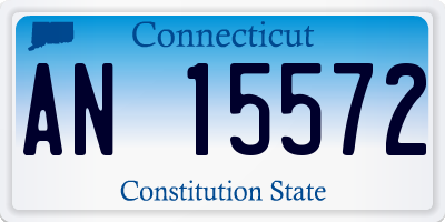 CT license plate AN15572