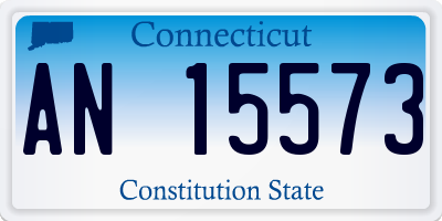 CT license plate AN15573