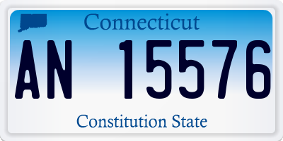 CT license plate AN15576