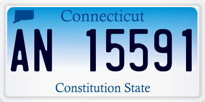CT license plate AN15591