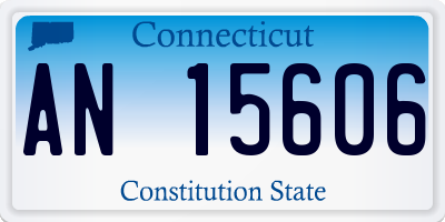 CT license plate AN15606