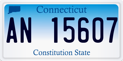 CT license plate AN15607