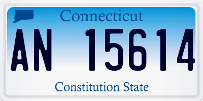 CT license plate AN15614