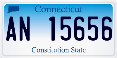 CT license plate AN15656