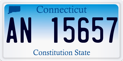 CT license plate AN15657