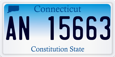 CT license plate AN15663