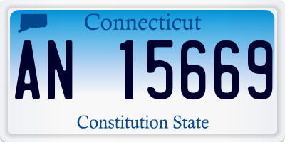 CT license plate AN15669
