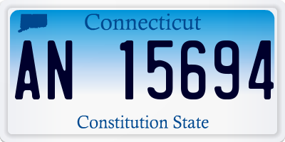 CT license plate AN15694