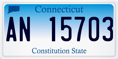 CT license plate AN15703