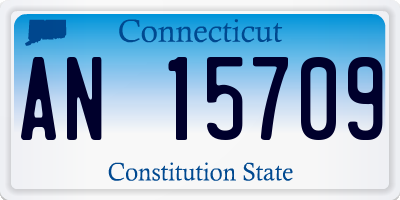 CT license plate AN15709