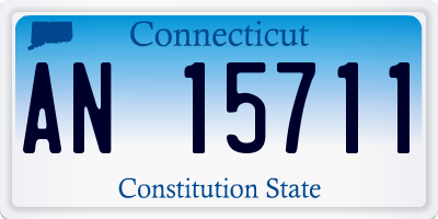 CT license plate AN15711