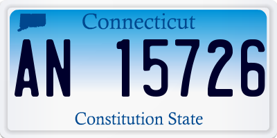 CT license plate AN15726